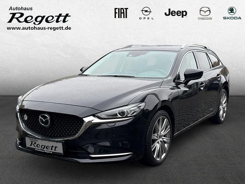 Schwarz Gebraucht 2023 Mazda 6 Exclusive-Line Kombi | 28.990 € (Fairer Preis) - Bild 1/4
