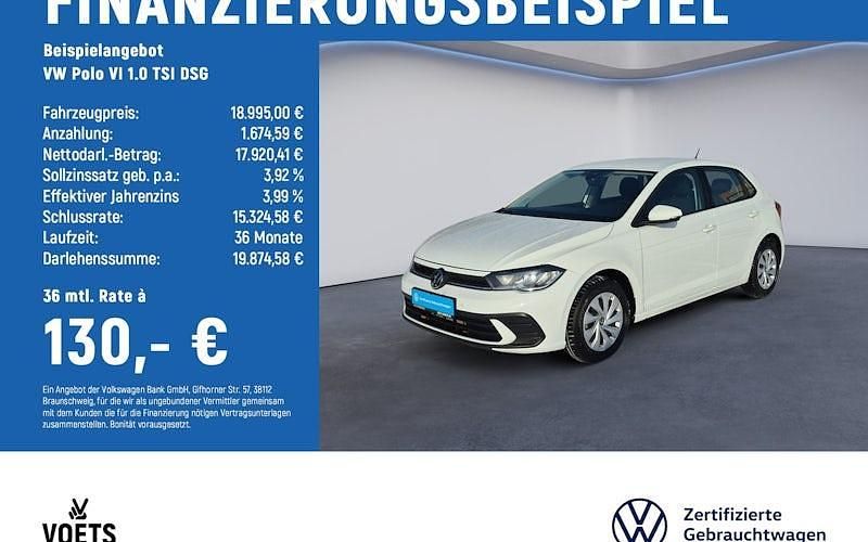 Gebraucht VW Polo Life 95 PS (69 kW) 2023 Weiß Limousine