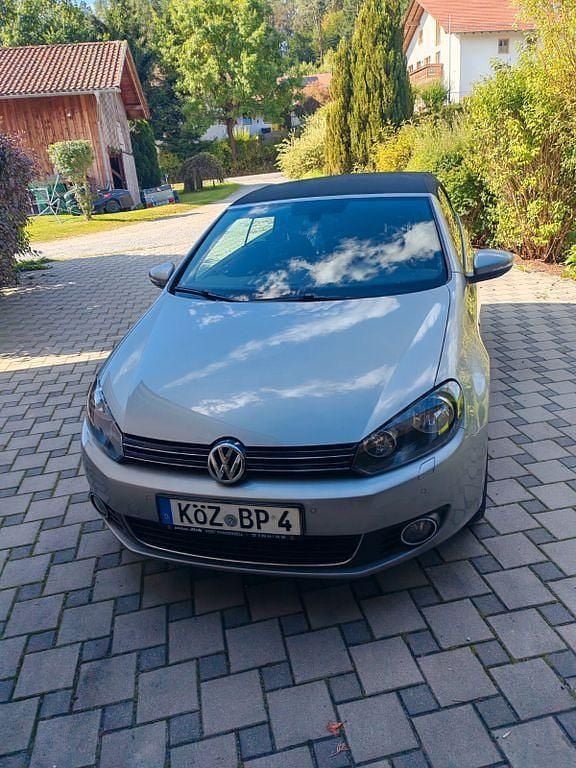 Silber Gebraucht 2014 VW Golf Cabriolet Life Cabrio | 8.499 € (Guter Preis) - Bild 1/4