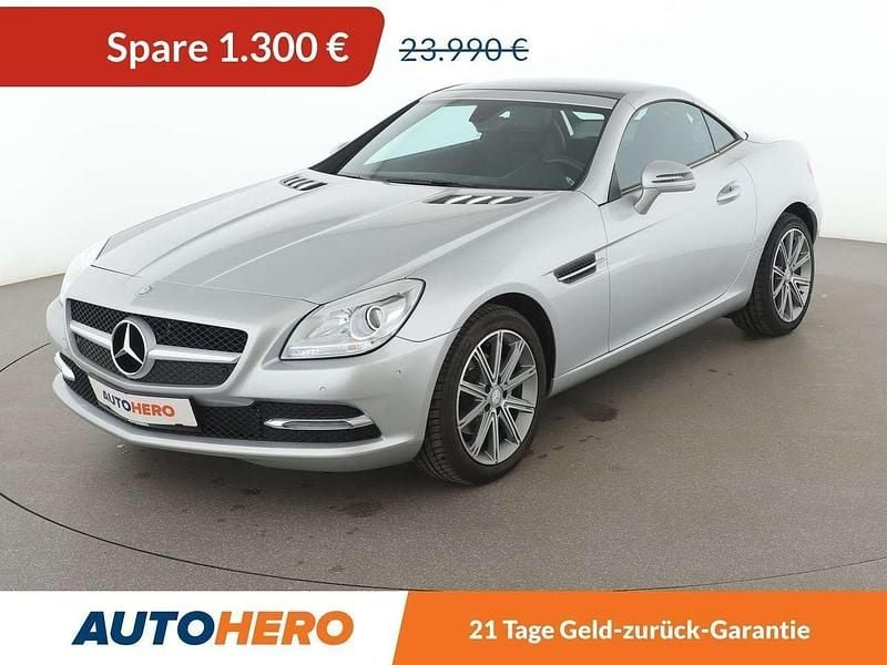 Iridiumsilber Gebraucht 2014 Mercedes SLK200 Cabrio | 22.690 € (Fairer Preis) - Bild 1/3