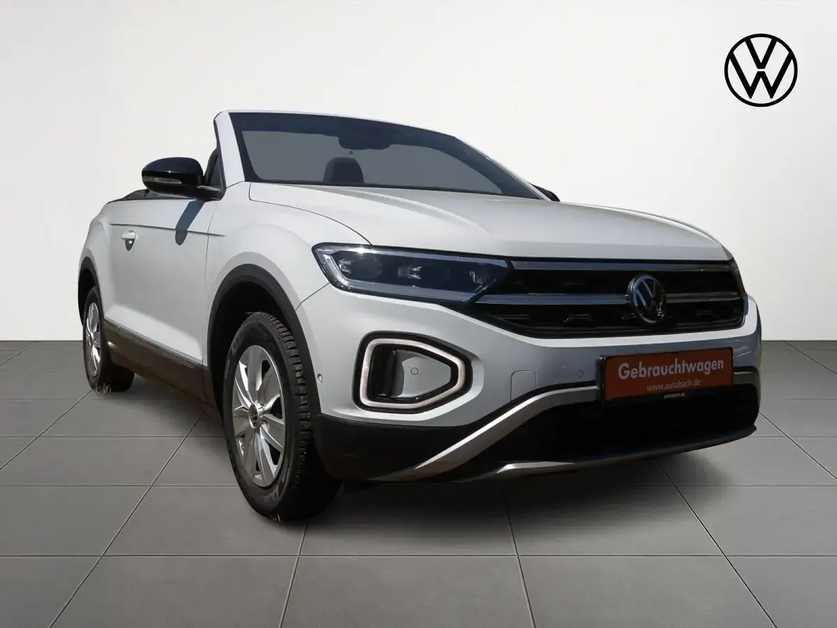 Gebraucht VW T-Roc Cabriolet Style 150 PS (110 kW) 2022 Weiß Cabrio
