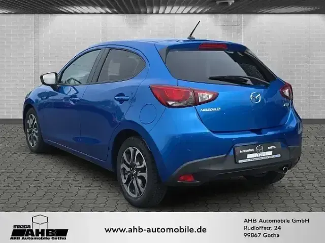 Gebraucht Mazda 2 Sports-Line 90 PS (66 kW) 2015 Cyanitblau metallic Kleinwagen