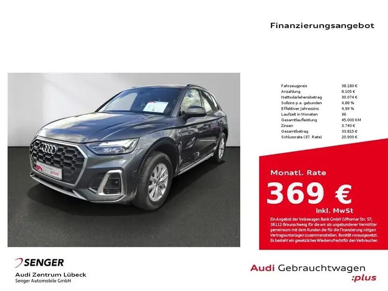 Grau Gebraucht 2021 Audi Q5 S-Line SUV | 37.380 € (Fairer Preis) - Bild 1/1