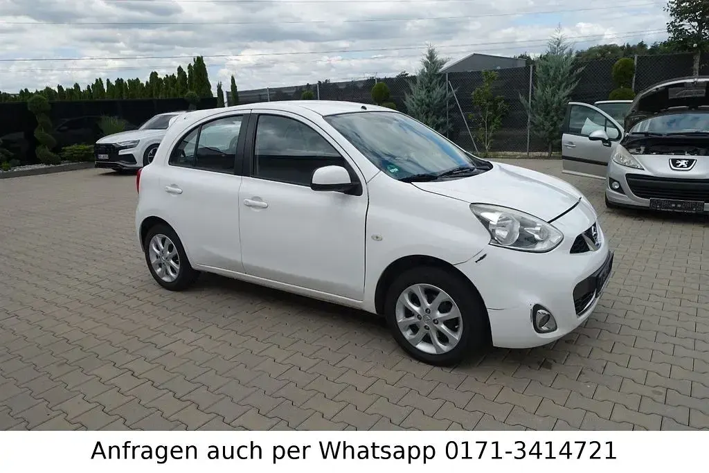 Gebraucht Nissan Micra Acenta 98 PS (72 kW) 2015 Weiß Kleinwagen