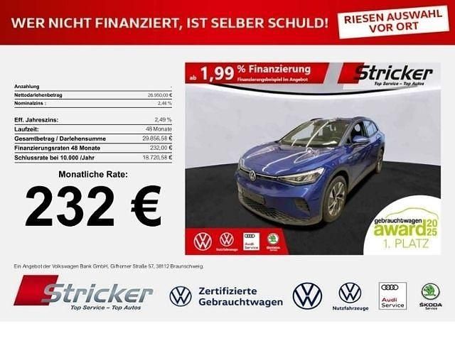 Blue dusk metallic Gebraucht 2022 VW ID.4 Pro Performance SUV | 26.949 € (Superpreis) - Bild 1/3