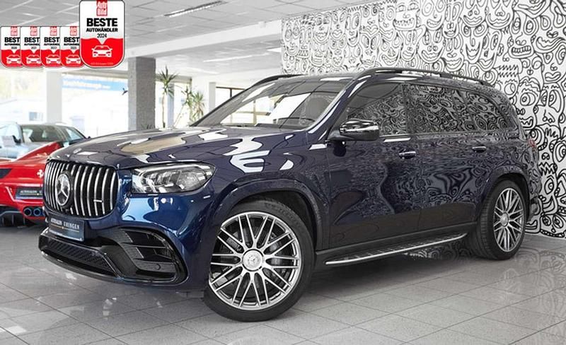 Blau Gebraucht 2021 Mercedes GLS63 AMG AMG SUV | 95.770 € - Bild 1/3