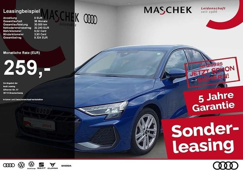 Ascariblau Gebraucht 2024 Audi A3 S-Line Limousine | 31.740 € (Superpreis) - Bild 1/4