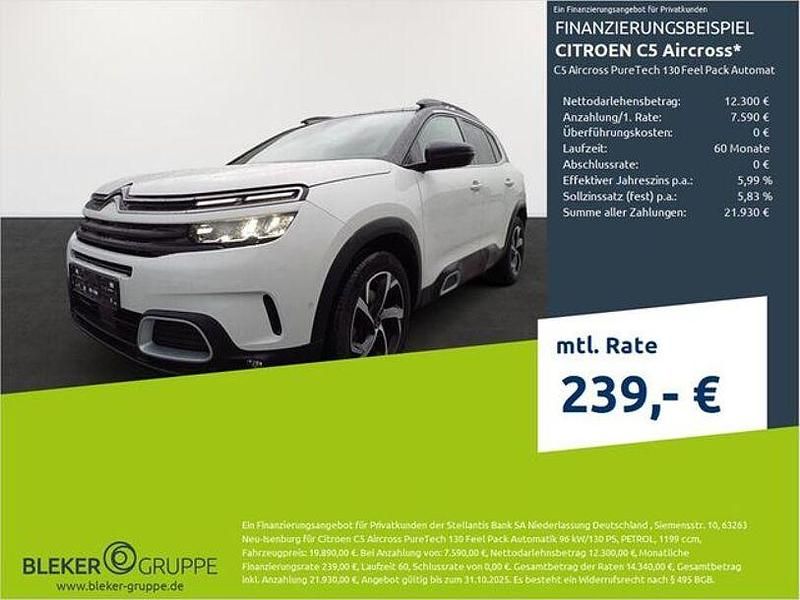 Perlmutt weiß Gebraucht 2022 Citroën C5 Aircross Feel SUV | 17.680 € (Guter Preis) - Bild 1/3