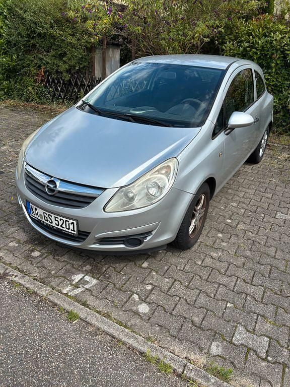 Grau Gebraucht 2009 Opel Corsa Limousine | 1.150 € (Superpreis) - Bild 1/3