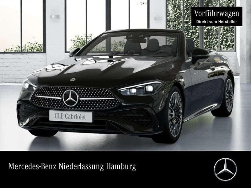 Obsidianschwarz Gebraucht 2025 Mercedes CLE200 AMG Cabrio | 61.900 € - Bild 1/4