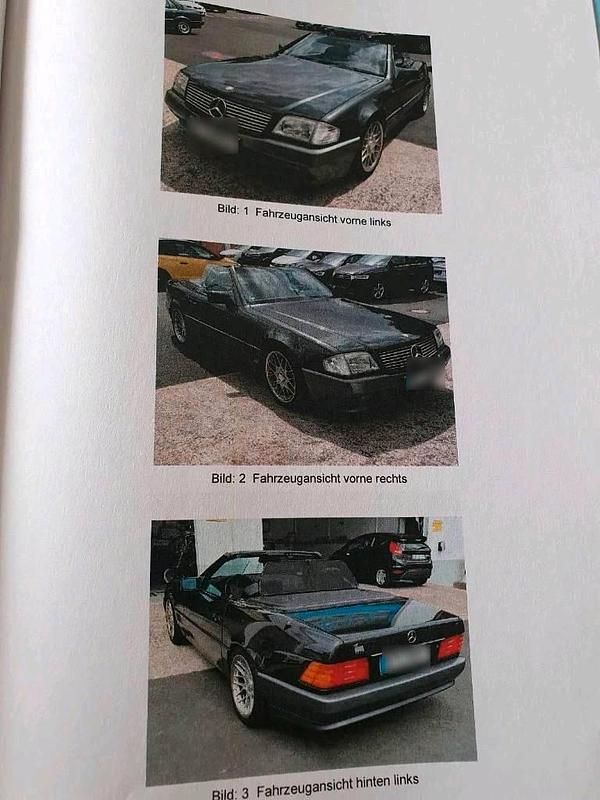 Second-hand Mercedes SL300 1992 Negru Cabrio