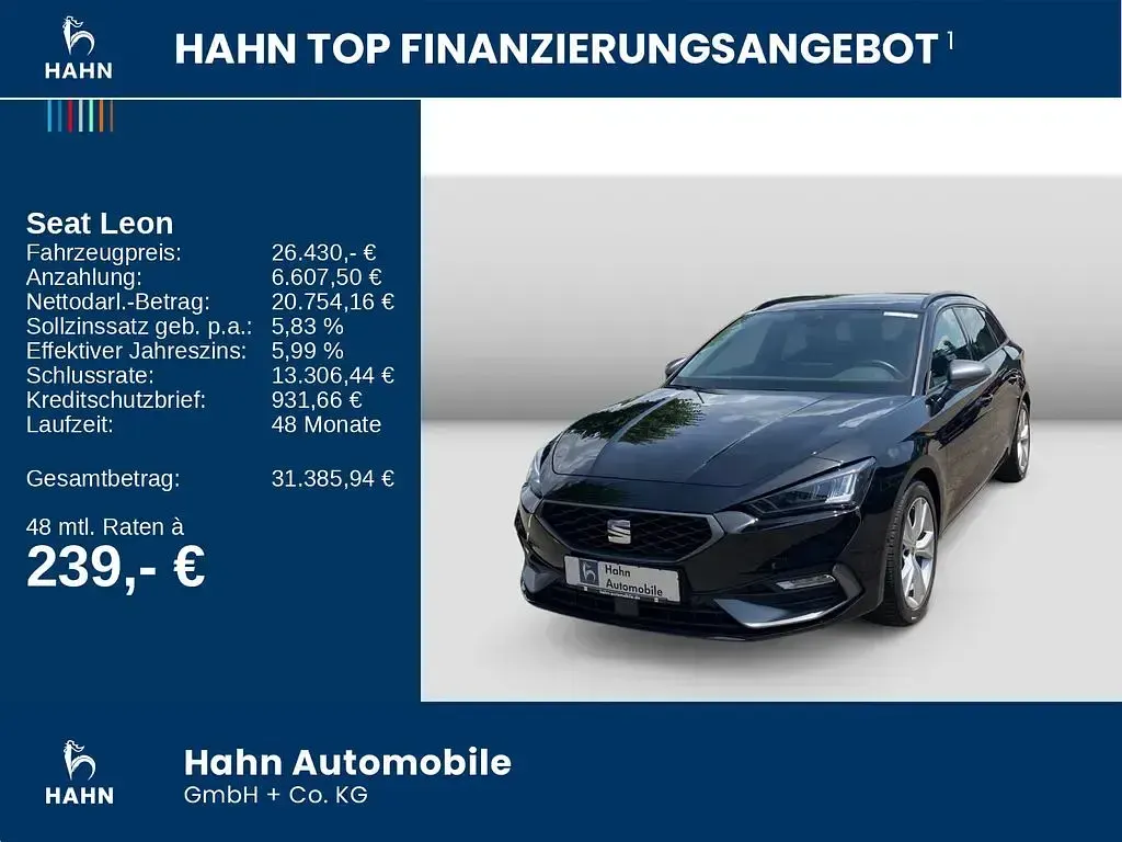 Gebraucht Seat Leon FR 150 PS (110 kW) 2025 Mitternachtsschwarz Kombi