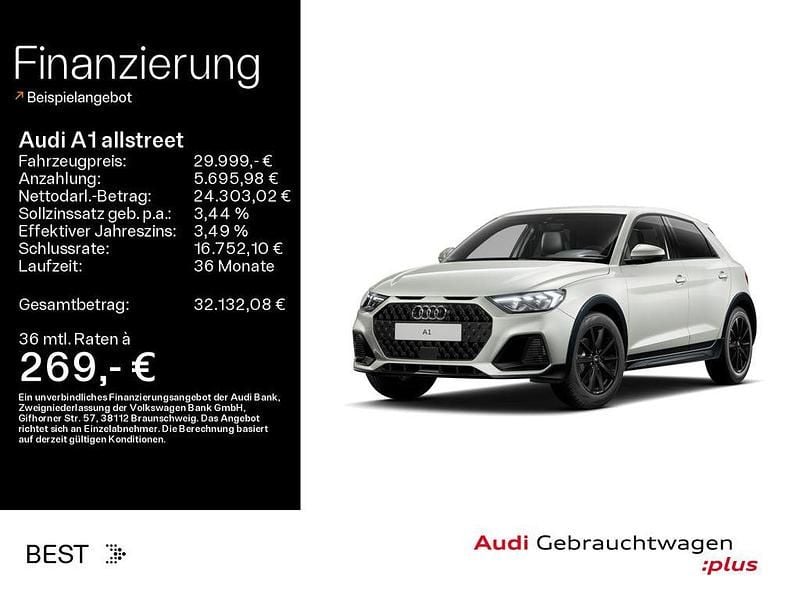 Silber Gebraucht 2025 Audi A1 S-Line Limousine | 29.999 € (Teuer) - Bild 1/4