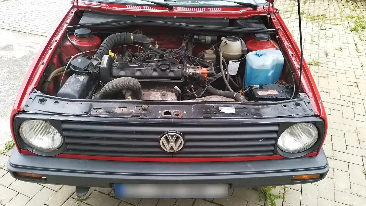 Gebraucht VW Golf II 55 PS (40 kW) 1990 Rot Kleinwagen