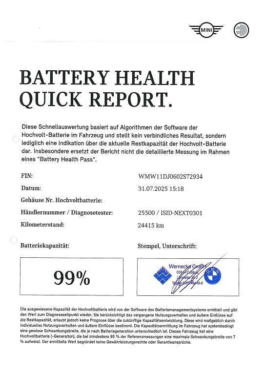 Gebraucht Mini Cooper SE Hatch 135 kW (184 PS) 2022 Chili red Kleinwagen