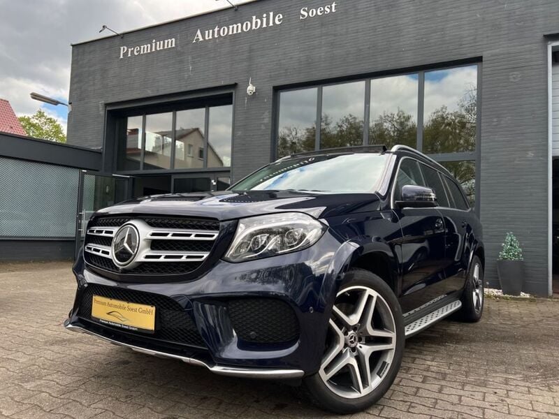 Blau Gebraucht 2017 Mercedes GLS350 AMG line SUV | 45.800 € (Superpreis) - Bild 1/4