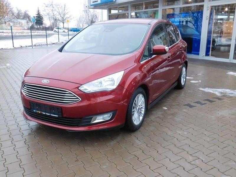 Rot Gebraucht 2017 Ford C-MAX Titanium Van / Kleinbus | 10.385 € (Fairer Preis) - Bild 1/4