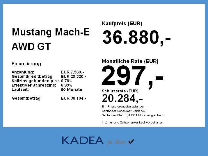 Gebraucht Ford Mustang Mach-E GT 358 kW (487 PS) 2023 Iced/elite blue SUV