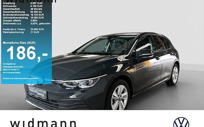 Grau Gebraucht 2023 VW Golf VIII Life Limousine | 22.850 € (Fairer Preis) - Bild 1/4