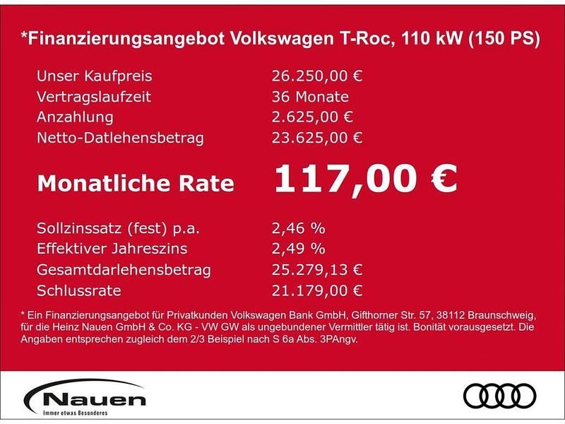 Gebraucht VW T-Roc Goal 150 PS (110 kW) 2024 Silber SUV