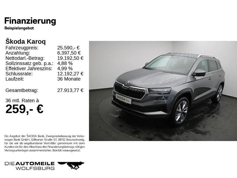 Gebraucht Skoda Karoq Style 116 PS (85 kW) 2023 Graphitegrau metallic (metallic) SUV