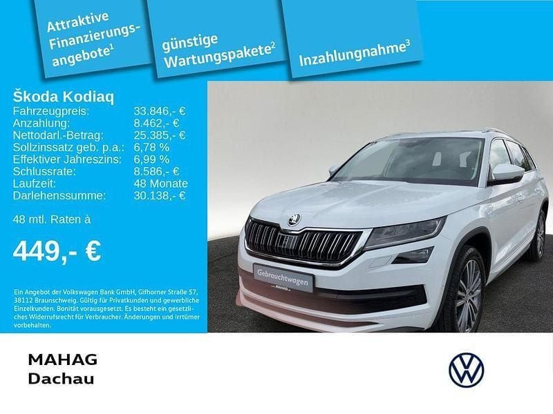 Weiß Gebraucht 2021 Skoda Kodiaq LAURIN & KLEMENT SUV | 33.846 € (Fairer Preis) - Bild 1/3