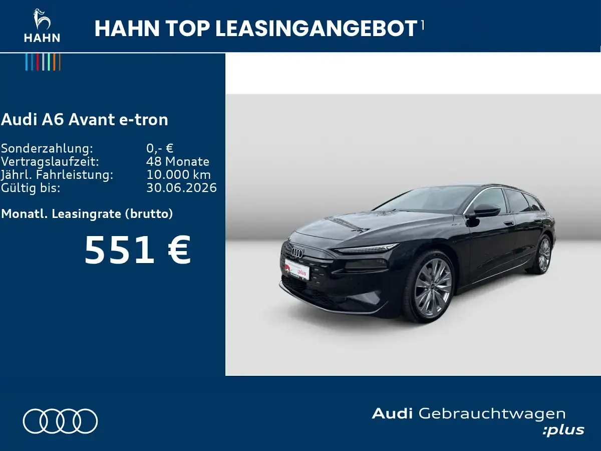 Gebraucht Audi A6 e-tron Sport 210 kW (286 PS) 2025 Mythosschwarz metallic Kombi