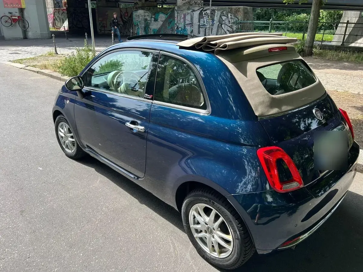 Gebraucht Fiat 500C Lounge 86 PS (63 kW) 2016 Blau Cabrio