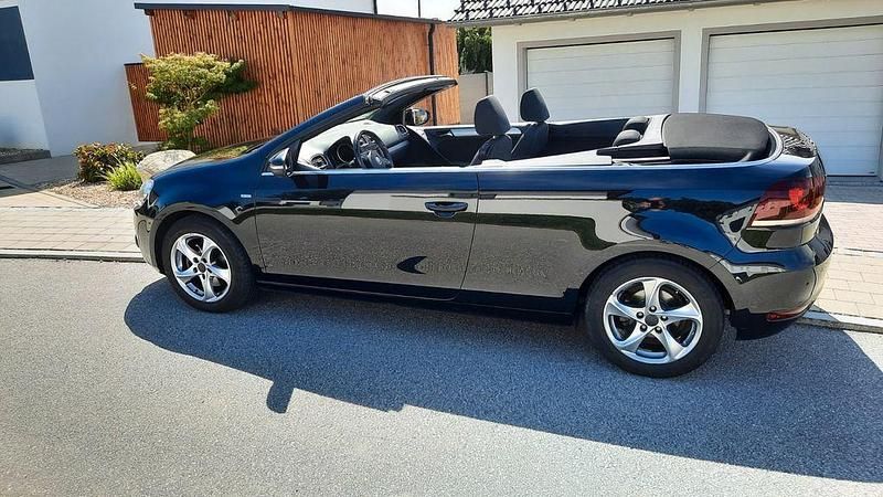 Schwarz Gebraucht 2014 VW Golf Cabriolet Cabrio | 8.300 € (Guter Preis) - Bild 1/4