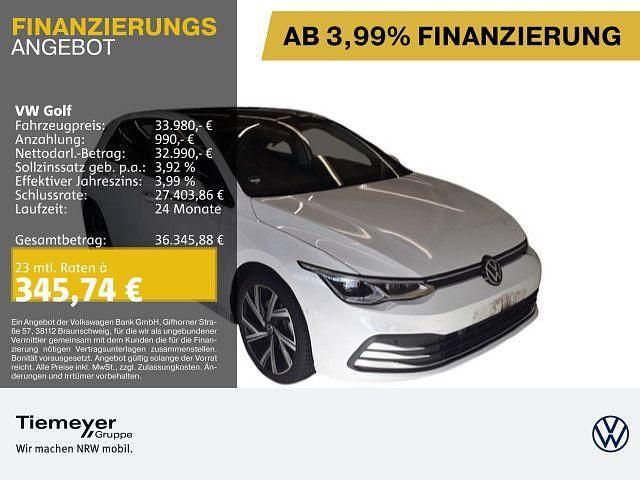 Weiß Gebraucht 2024 VW Golf VIII move up! Limousine | 33.980 € (Teuer) - Bild 1/4