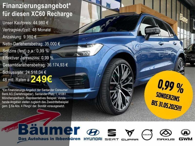 Blau Gebraucht 2021 Volvo XC60 R-Design SUV | 44.980 € (Teuer) - Bild 1/4