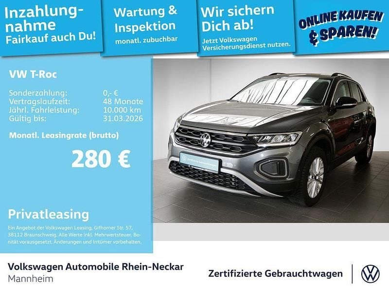 Gebraucht VW T-Roc Life 150 PS (110 kW) 2025 Indiumgrau metallic SUV