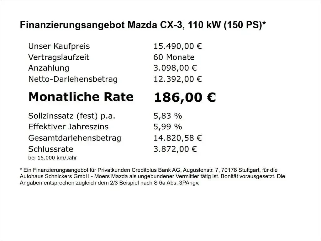 Gebraucht Mazda CX-3 Sports-Line 150 PS (110 kW) 2017 Rot SUV