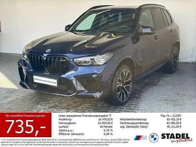 Gebraucht BMW X5 M Performance 625 PS (459 kW) 2023 Bmw individual tansanitblau me SUV
