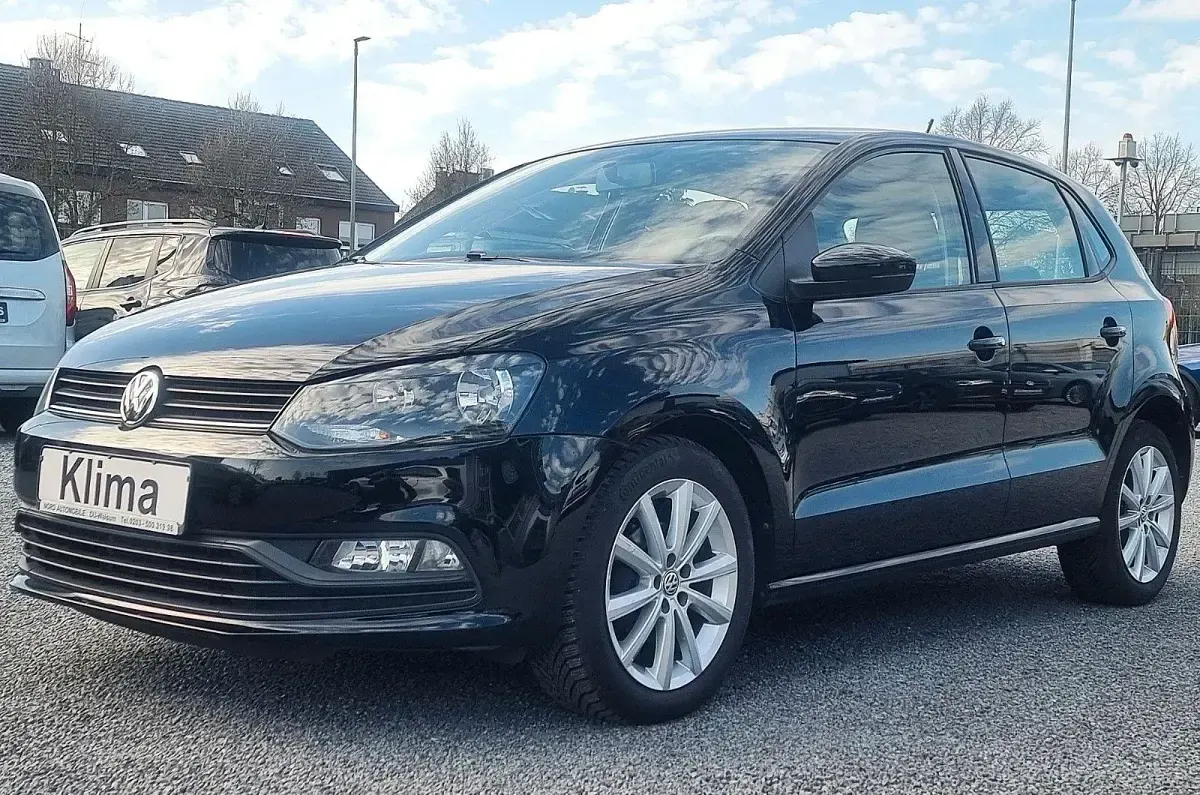 Gebraucht VW Polo Trendline 60 PS (44 kW) 2014 Schwarz Kleinwagen
