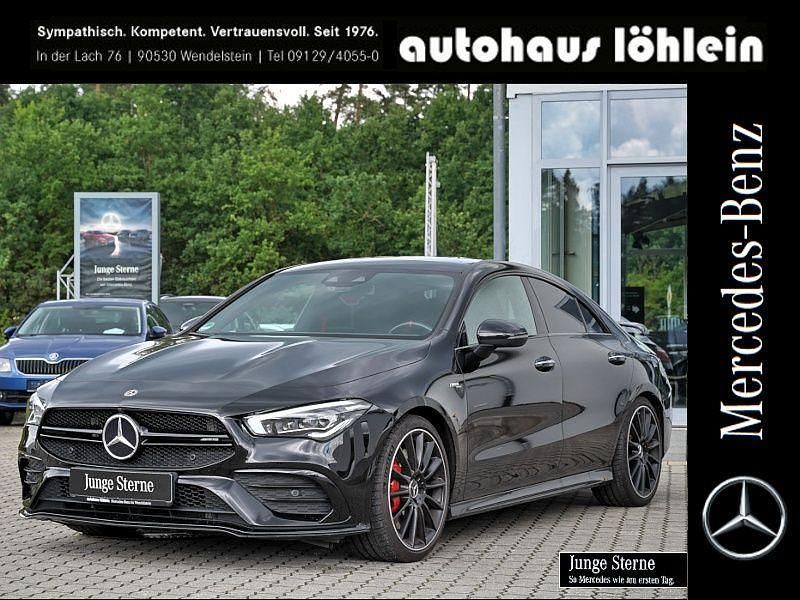 Schwarz Gebraucht 2022 Mercedes CLA35 AMG AMG Limousine | 46.888 € (Etwas zu teuer) - Bild 1/4