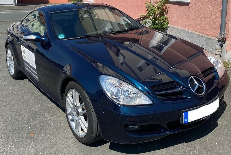 Blau Gebraucht 2005 Mercedes SLK350 Cabrio | 4.900 € (Guter Preis) - Bild 1/4
