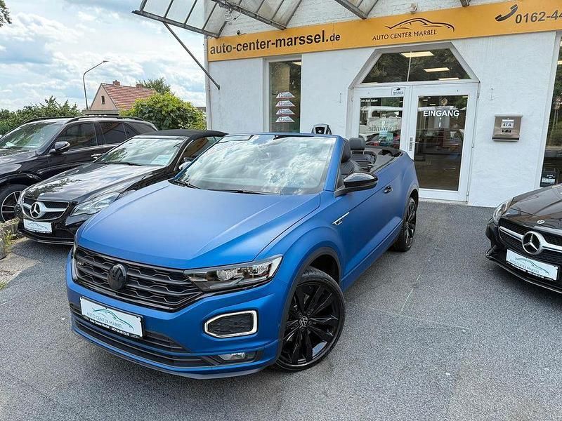 Blau Gebraucht 2021 VW T-Roc Cabriolet Edition Cabrio | 26.990 € (Guter Preis) - Bild 1/4