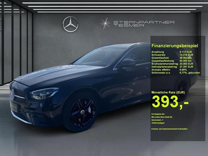 Schwarz Gebraucht 2021 Mercedes E300 AMG Limousine | 36.250 € (Superpreis) - Bild 1/3