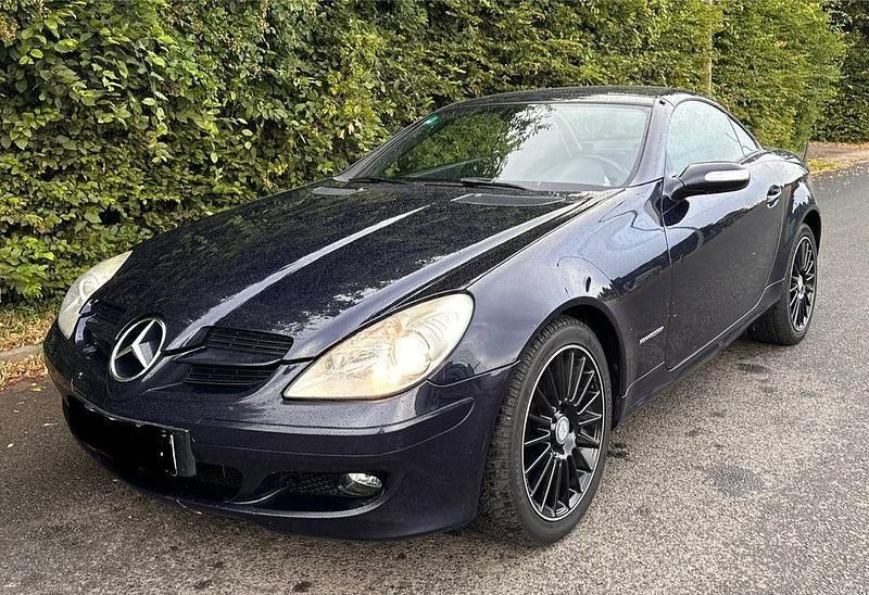 Blau Gebraucht 2006 Mercedes SLK200 Cabrio | 5.890 € (Superpreis) - Bild 1/4
