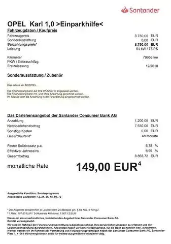 Gebraucht Opel Karl Edition 73 PS (53 kW) 2018 Silber Kleinwagen