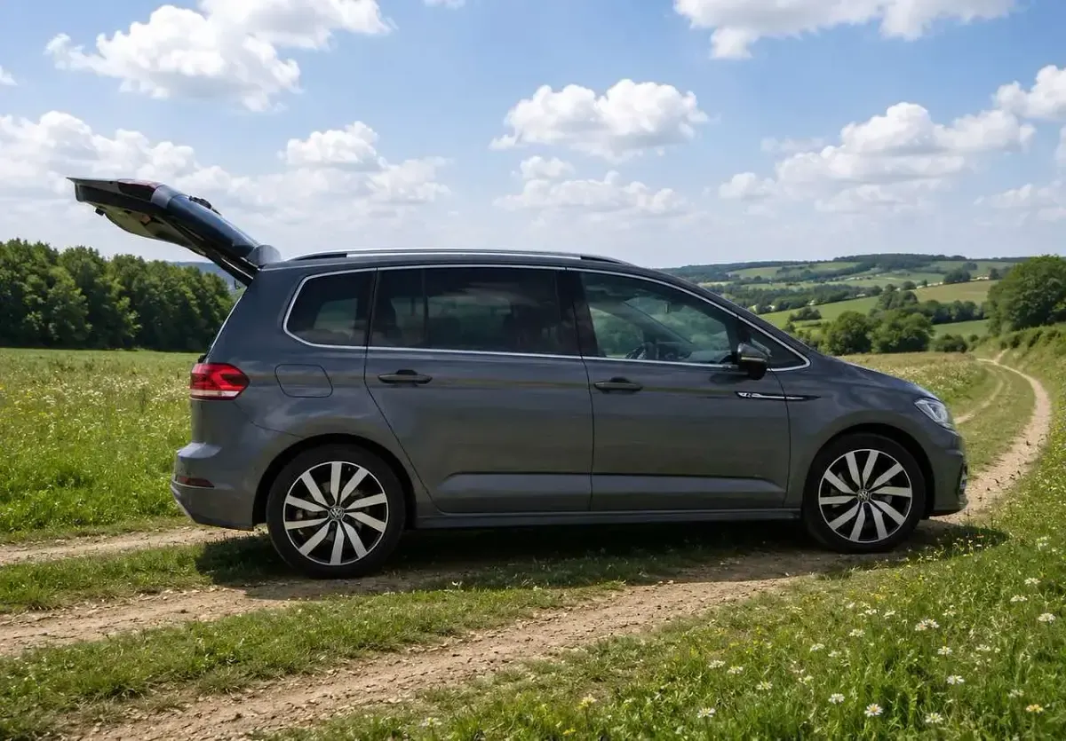 Gebraucht VW Touran R-line 150 PS (110 kW) 2021 Grau Van / Kleinbus