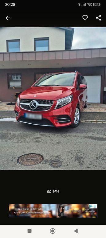 Rot Gebraucht 2020 Mercedes V300 Avantgarde Van / Kleinbus | 53.000 € (Fairer Preis) - Bild 1/4