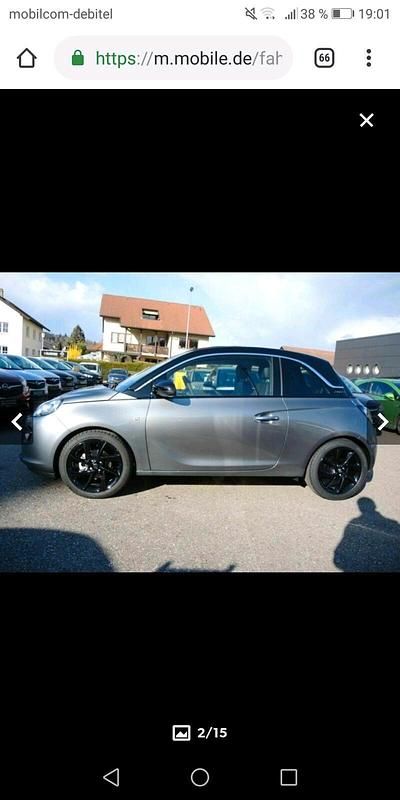 Gebraucht Opel Adam Open Air 87 PS (63 kW) 2019 Grau Kleinwagen