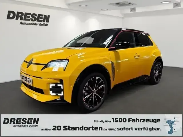 Brugt Renault 5 E-Tech Iconic 89 kW (122 HK) 2025 Gul Sedan