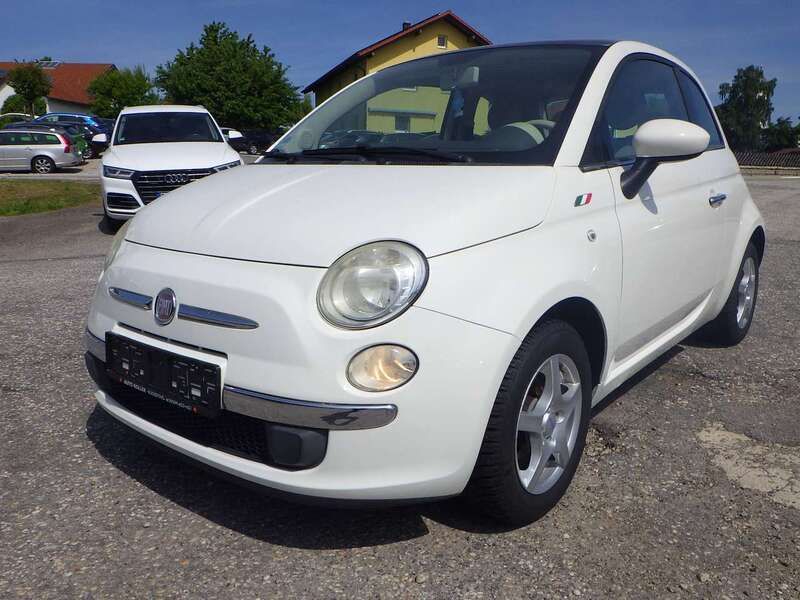 Weiß Gebraucht 2009 Fiat 500 Pop Kleinwagen | 7.450 € (Teuer) - Bild 1/4