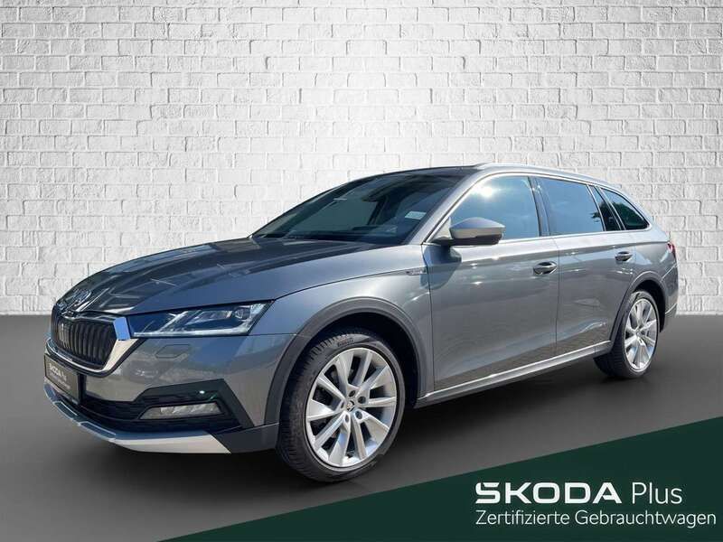 Graphitegrau metallic Gebraucht 2022 Skoda Octavia Scout 4x4 Kombi | 34.980 € (Fairer Preis) - Bild 1/4