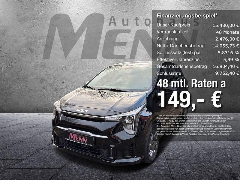 Schwarz Gebraucht 2025 Kia Picanto Vision Kleinwagen | 15.480 € (Fairer Preis) - Bild 1/4