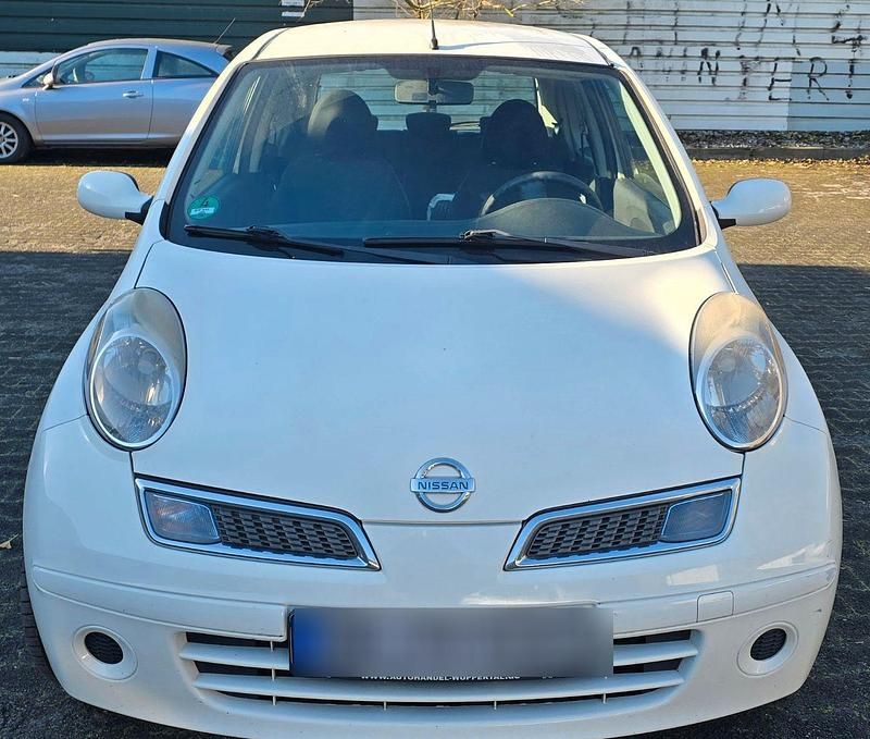Weiß Gebraucht 2008 Nissan Micra Kleinwagen | 1.000 € (Superpreis) - Bild 1/4
