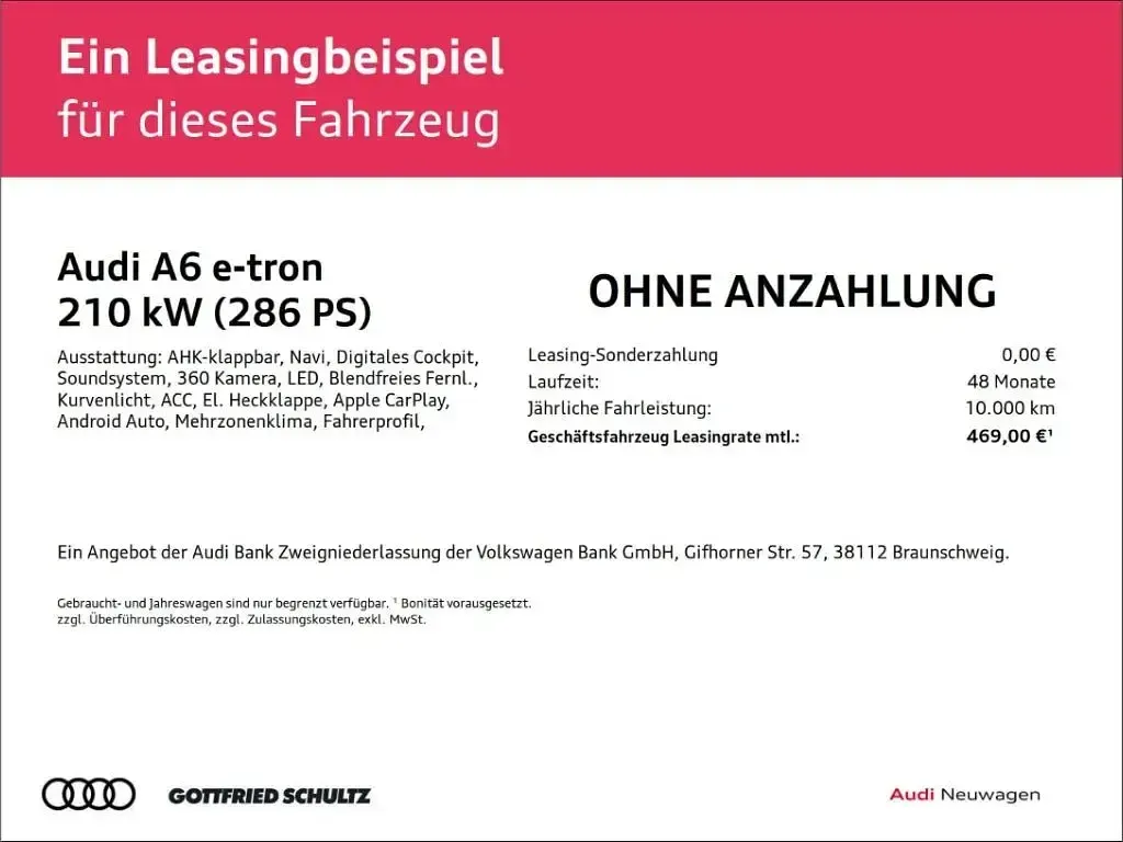 Neu Audi A6 e-tron Sport 210 kW (286 PS) 2026 Grau Kombi